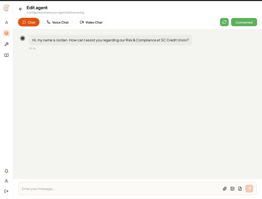 OpenCX AI agent conversation interface